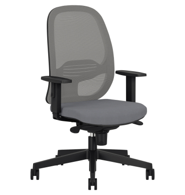 B&uuml;rodrehstuhl Eggy Armlehne sw/gr