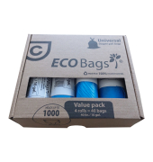 M&uuml;llbeutel 04000-2121 ECO Bags, blau, 40 Liter