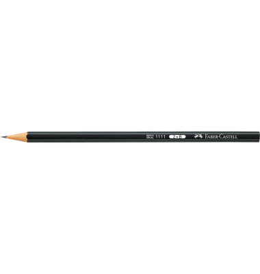 Bleistift 1111, 111102, H&auml;rte 2B, schwarz