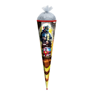 Schult&uuml;te 678879, Feuerwehrmann mit Folieneffekt, 85cm, 6-eckig