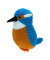 Pl&uuml;schfigur Eisvogel 12cm