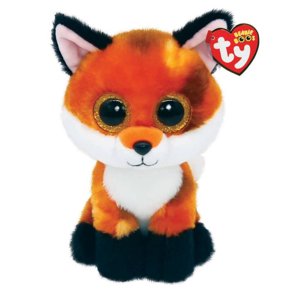 Ty Meadow Fox Beanie Boos 6" | Beanie Baby Soft Plush Toy | Collectible Cuddly Stuffed Teddy, STK