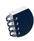 Notizbuch 400163296, navy blue, kariert, 80g, 80 Blatt