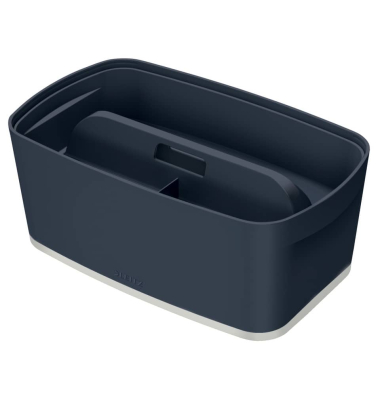 Aufbewahrungsbox 5267-00-89, 5 Liter, mit Deckel, au&szlig;en 318x128x191mm, Kunststoff grau