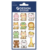 Sticker Glossy Tiere
