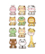 Sticker Glossy Tiere