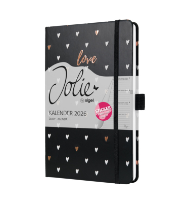 Buchkalender Beauty 2026 A5 Dark Love