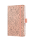 Buchkalender J6352, ros&eacute;, schwarz, 1 Woche / 2 Seiten
