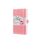 Buchkalender J6110, rosa, 1 Woche / 2 Seiten