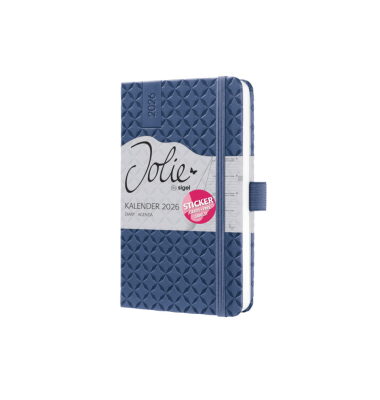 Buchkalender J6100, blau, 1 Woche / 2 Seiten