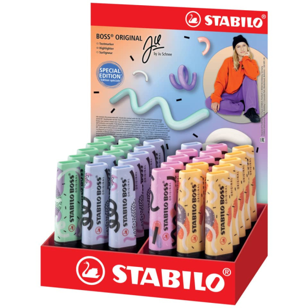 30 Stück Stabilo Textmarker 70/30-1-101, farbig sortiert,  4006381590822 Stabilo