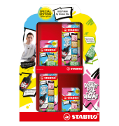 Textmarker STABILO BOSS MINI by Snooze One Display, 07/72-10, farbig sortiert, 2-5mm 