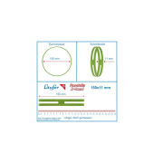 Gummib&auml;nder 59102, X-Band, 150x11mm, farbig sortiert