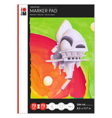 Zeichenblock Marker Pad Graphix