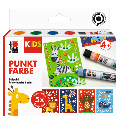 Kreativmarkerset 3D Dot Pen Kids Tiere