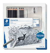 Schreibger&auml;teset Charcoal sortiert