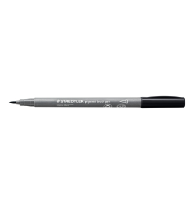 Pigmentliner brush, 371-99, grau (Schreibfarbe: intensiv schwarz), variable Linienbreiten
