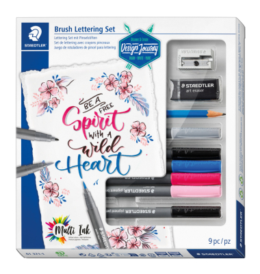 Lettering Set 9-teilig Brush 371