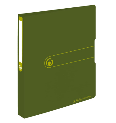 Ringbuch EasyOrgaToGo Herlitz Logo 300000732, A4 2 Ringe 25mm Ring-&Oslash; Polypropylen dunkelgr&uuml;n