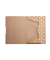 Gummizugmappe Pure Glam 300005233, A4 braun/Gold Karton 120g, f&uuml;r ca. 350 Blatt  (80 g/m&sup2;), mit 3 Einschlagklappen