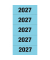 Jahreszahlen 1687, 2027, blau, 60x26mm (BxH), 