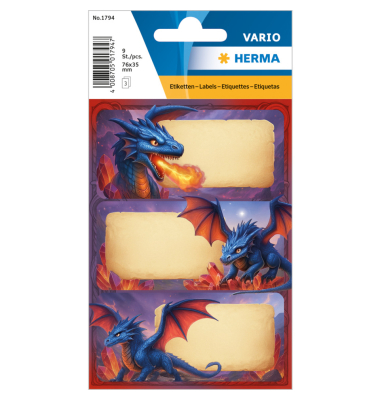 Schuletikette Dragon