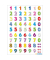 Sticker Magic bunte Zahlen
