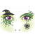 Sticker Face Art Hexe
