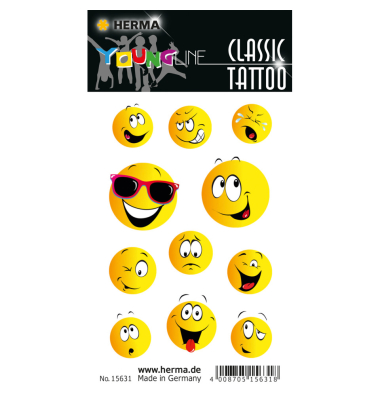 Tattoo Colour Happy face