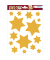 Weihnachtlicher Fensterbild Sterne gold