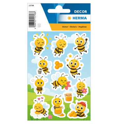 Schmucketikett Decor Honigbienen