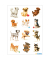 Schmucketikett Decor verspielte Hunde