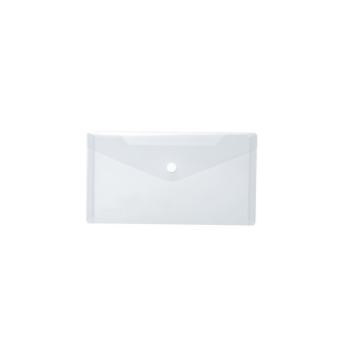 Brieftasche PP DIN lang transparent wei&szlig;