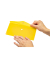 Brieftasche PP DIN lang transparent gelb