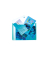 Brieftasche PP A5 transparent hellblau