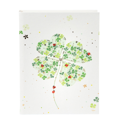 Notizbuch 64 423, Lucky Clover, A5, blanko, 100 Blatt