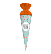 Geschenktasche 93 211, allgemein, runde T&uuml;te, Mohnblumen
