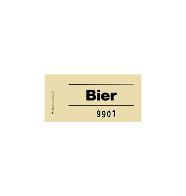 Blockgutscheine gelb Bier