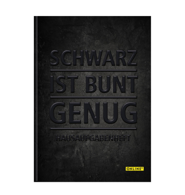 Hausaufgabenheft 10127/12, schwarz