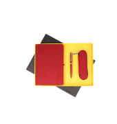 Geschenkset KS+Notizbuch+Etui rot