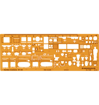 Installationsschablone 1:50