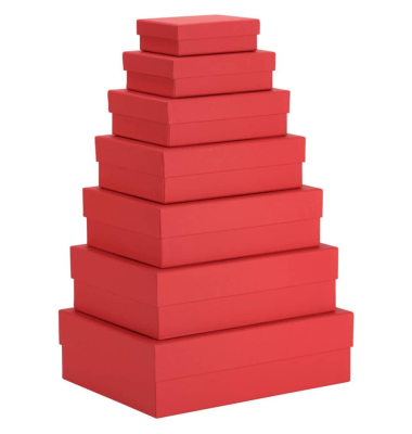 Geschenkkarton Basics rot