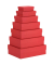 Geschenkkarton Basics rot