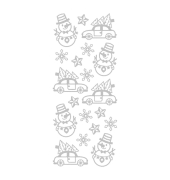 Weihnachtsetikett Glitter