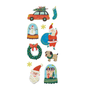 Weihnachtsetikett Happy