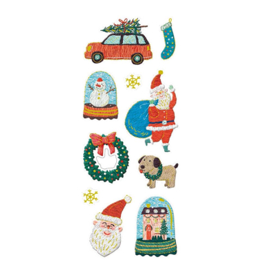 Weihnachtsetikett Happy