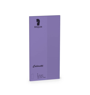 Briefkarten 220703592 Din lang Hoch doppelt 225g lila