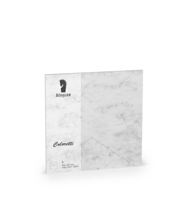 Briefh&uuml;lle Coloretti grau marmora
