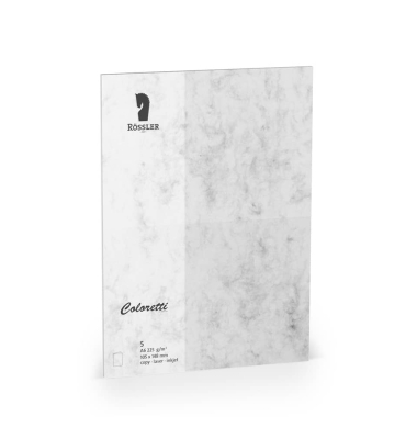 Briefkarten 220770514 A6 225g planliegend grau marmora