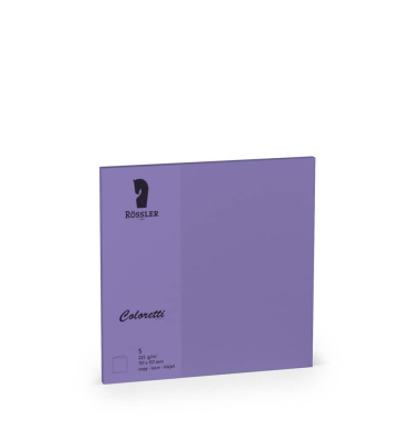 Briefkarten 220741592 157mm x 157mm (BxH) 225g lila